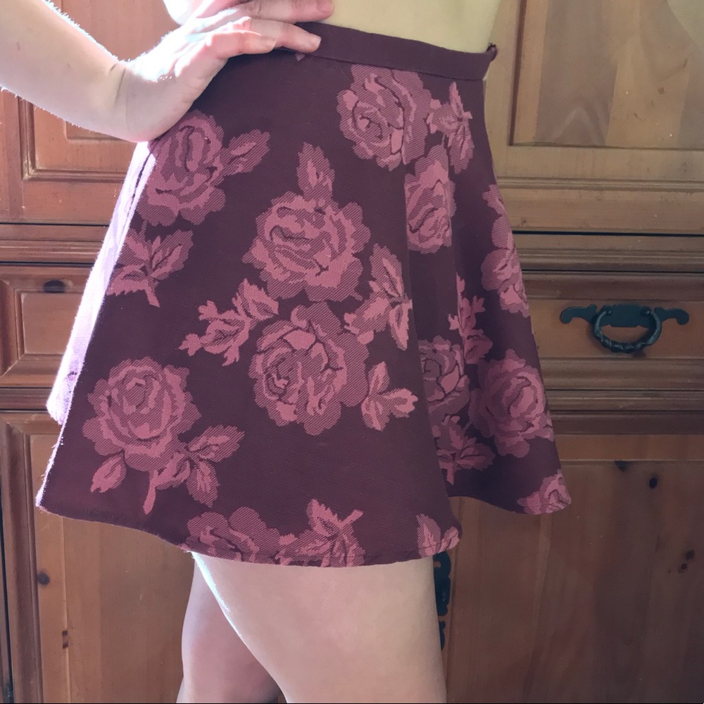 Abercrombie Floral Skater Skirt
